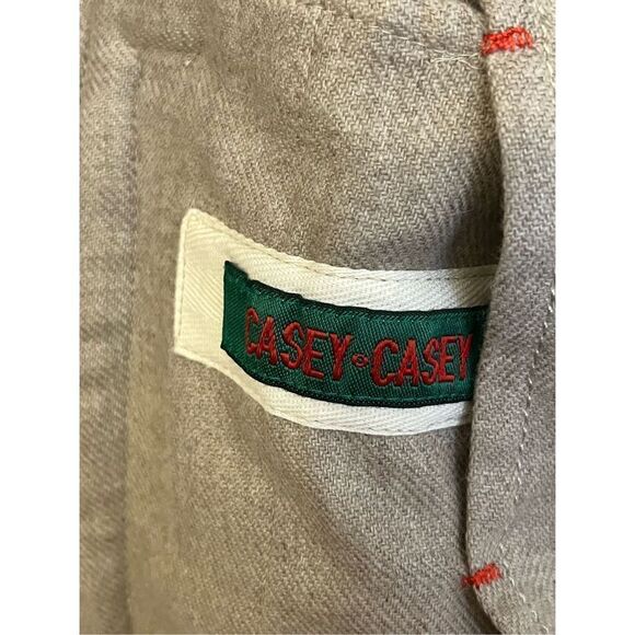 Casey Casey Cashmere Virgin Wool Beige Nehru collar Button Front Jacket M - Picture 7 of 9